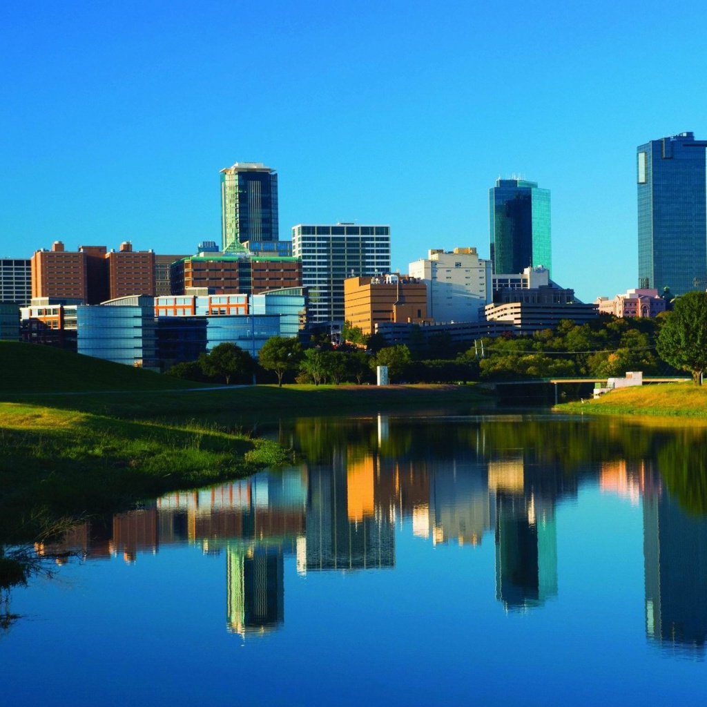 Sfondi Fort Worth Skyscrapers in Texas 1024x1024