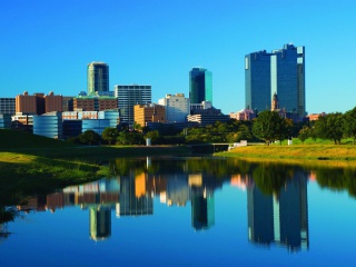 Fondo de pantalla Fort Worth Skyscrapers in Texas 320x240