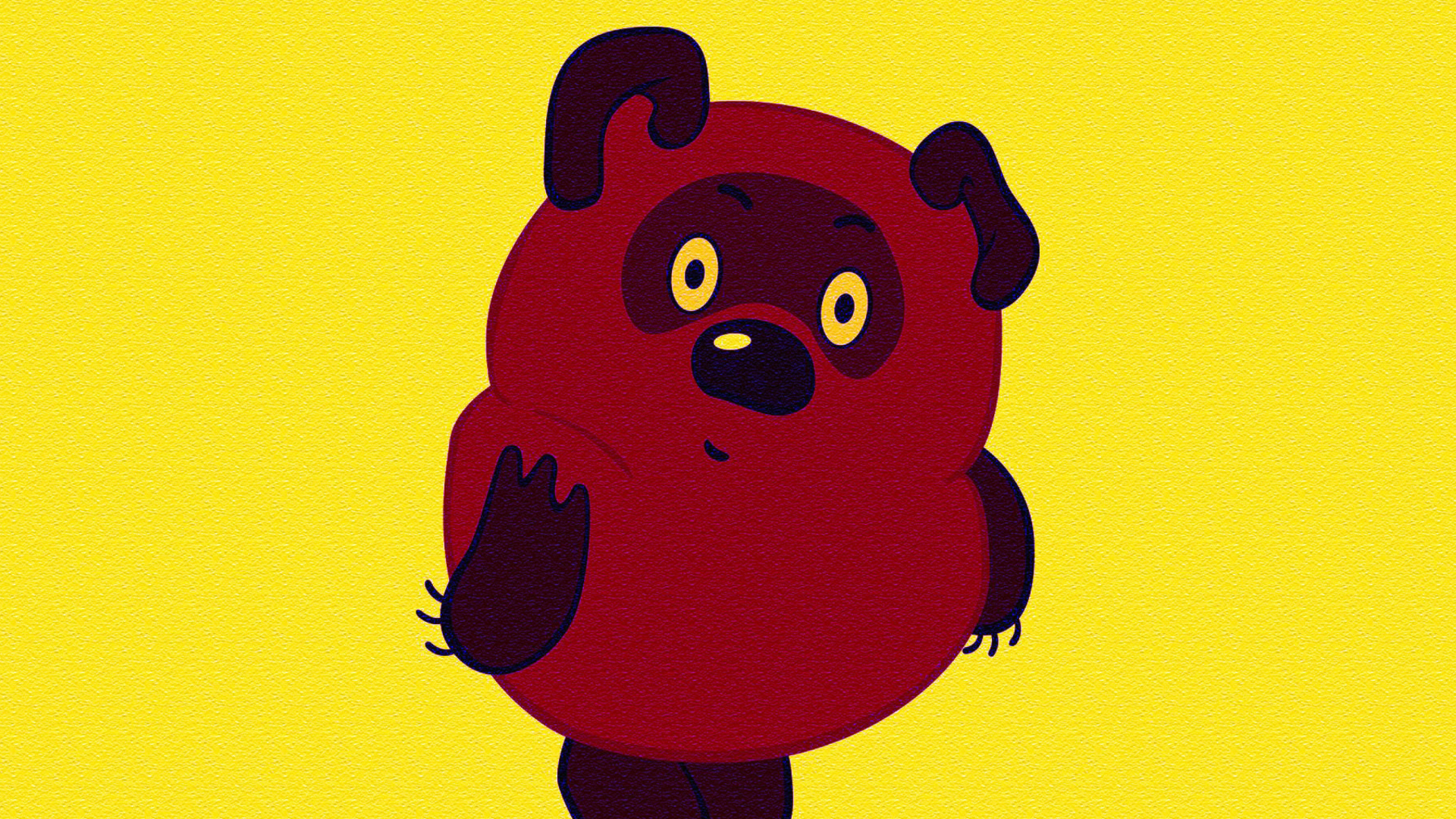 Обои Russian Cartoon Character Winnie Pooh 1920x1080