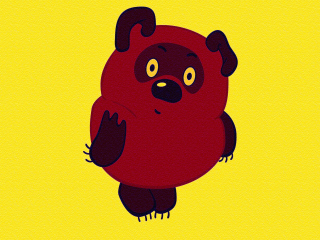 Russian Cartoon Character Winnie Pooh wallpaper 320x240