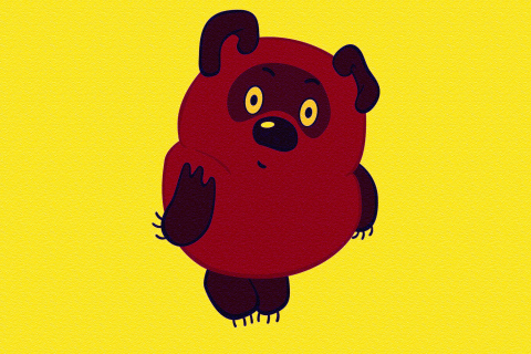 Обои Russian Cartoon Character Winnie Pooh 480x320