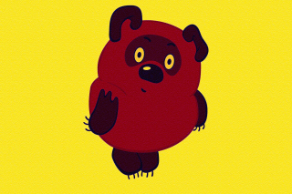 Russian Cartoon Character Winnie Pooh - Obrázkek zdarma pro Nokia Asha 200