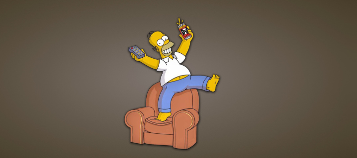 Fondo de pantalla Homer Simpson 720x320