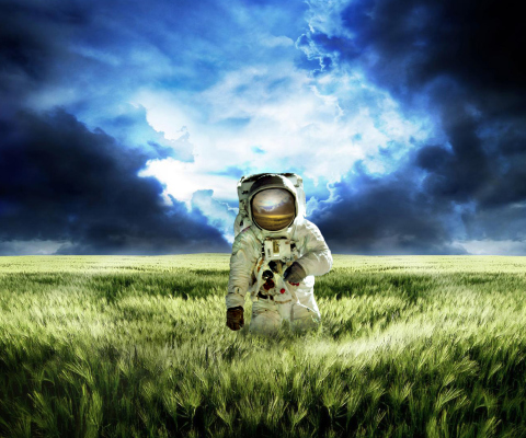 Screenshot №1 pro téma Astronaut On New Planet 480x400