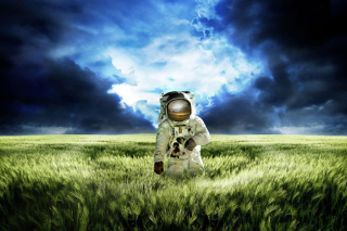 Astronaut On New Planet - Obrázkek zdarma 