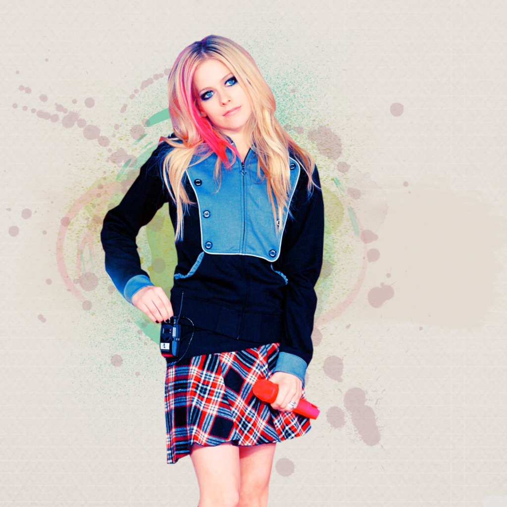 Fondo de pantalla Avril Lavigne 1024x1024