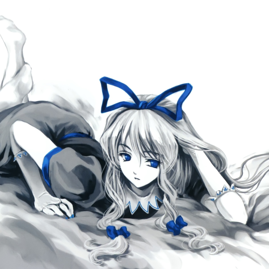 Das Anime Sleeping Girl Wallpaper 1024x1024