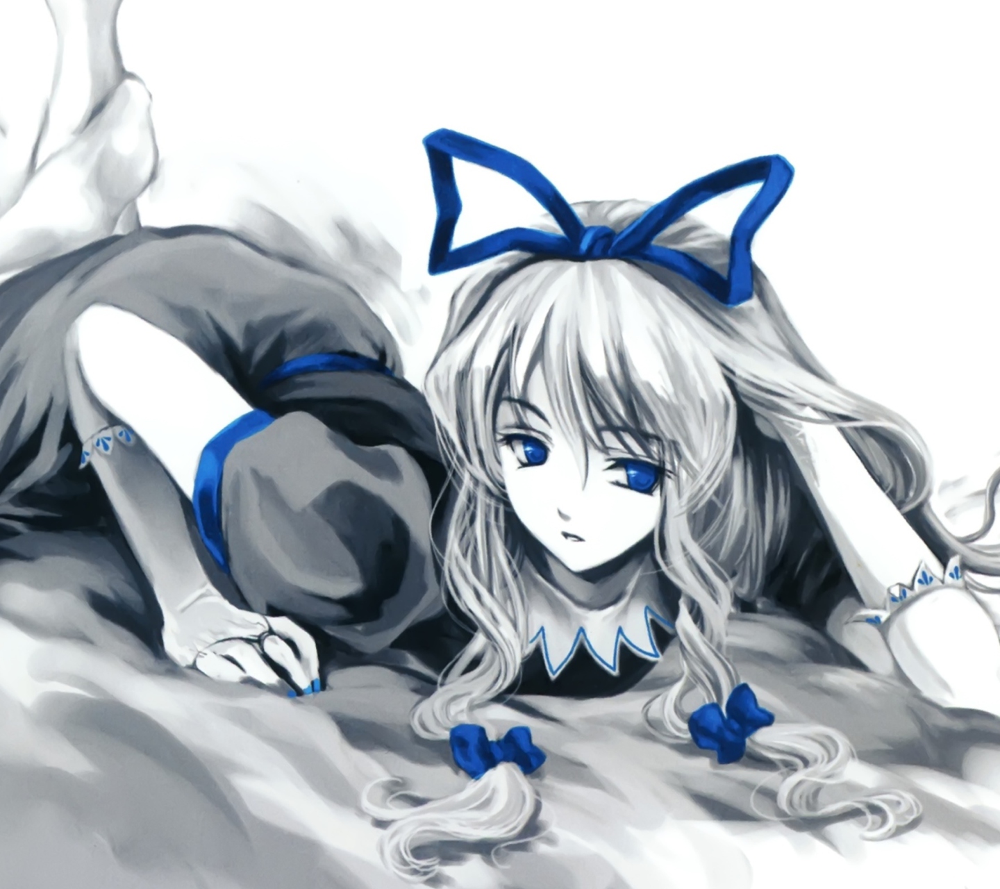 Das Anime Sleeping Girl Wallpaper 1440x1280