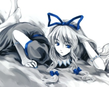 Das Anime Sleeping Girl Wallpaper 220x176