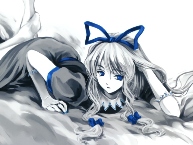 Fondo de pantalla Anime Sleeping Girl 640x480