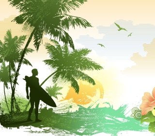 Tropical Vector Art - Obrázkek zdarma pro iPad