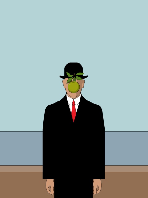 Screenshot №1 pro téma Rene Magritte Painting 480x640