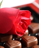 Screenshot №1 pro téma Chocolate And Rose 128x160