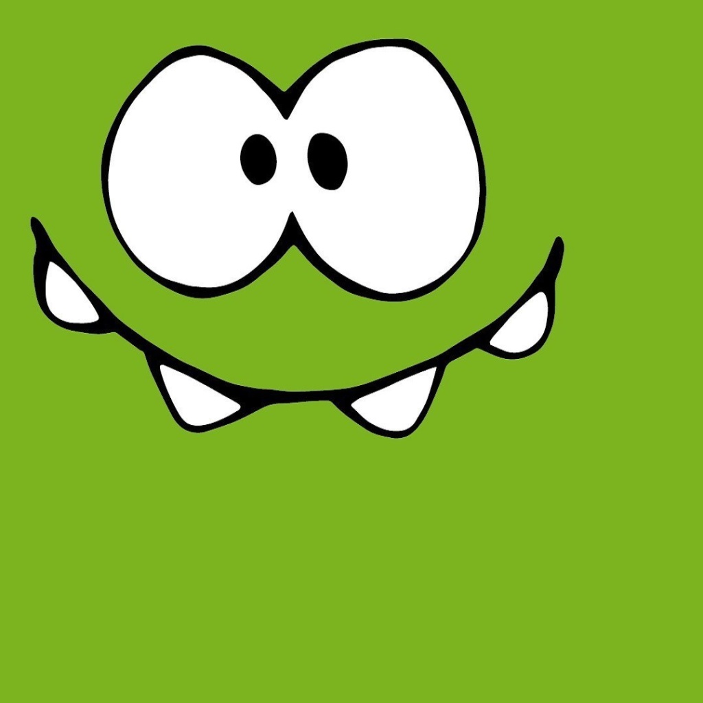 Om Nom from game Cut the Rope wallpaper 1024x1024