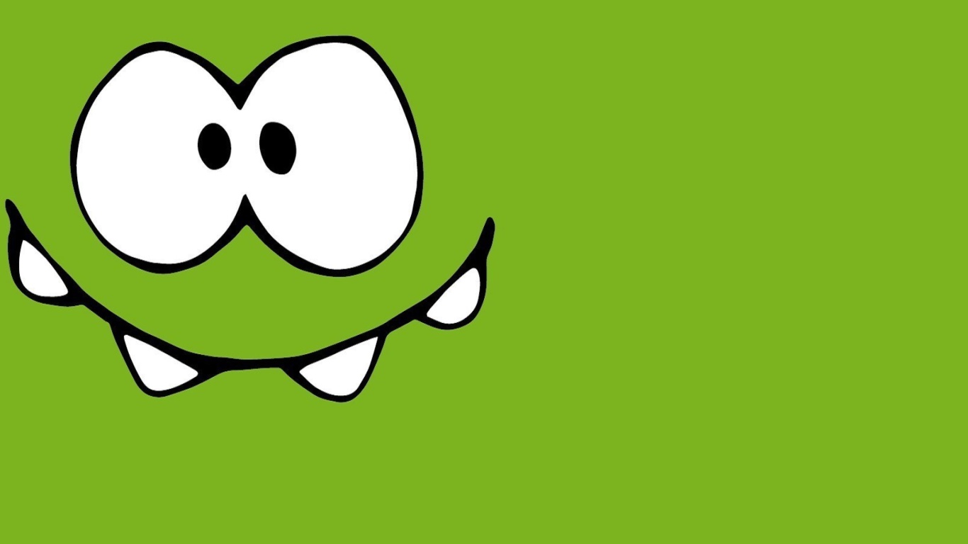 Screenshot №1 pro téma Om Nom from game Cut the Rope 1366x768