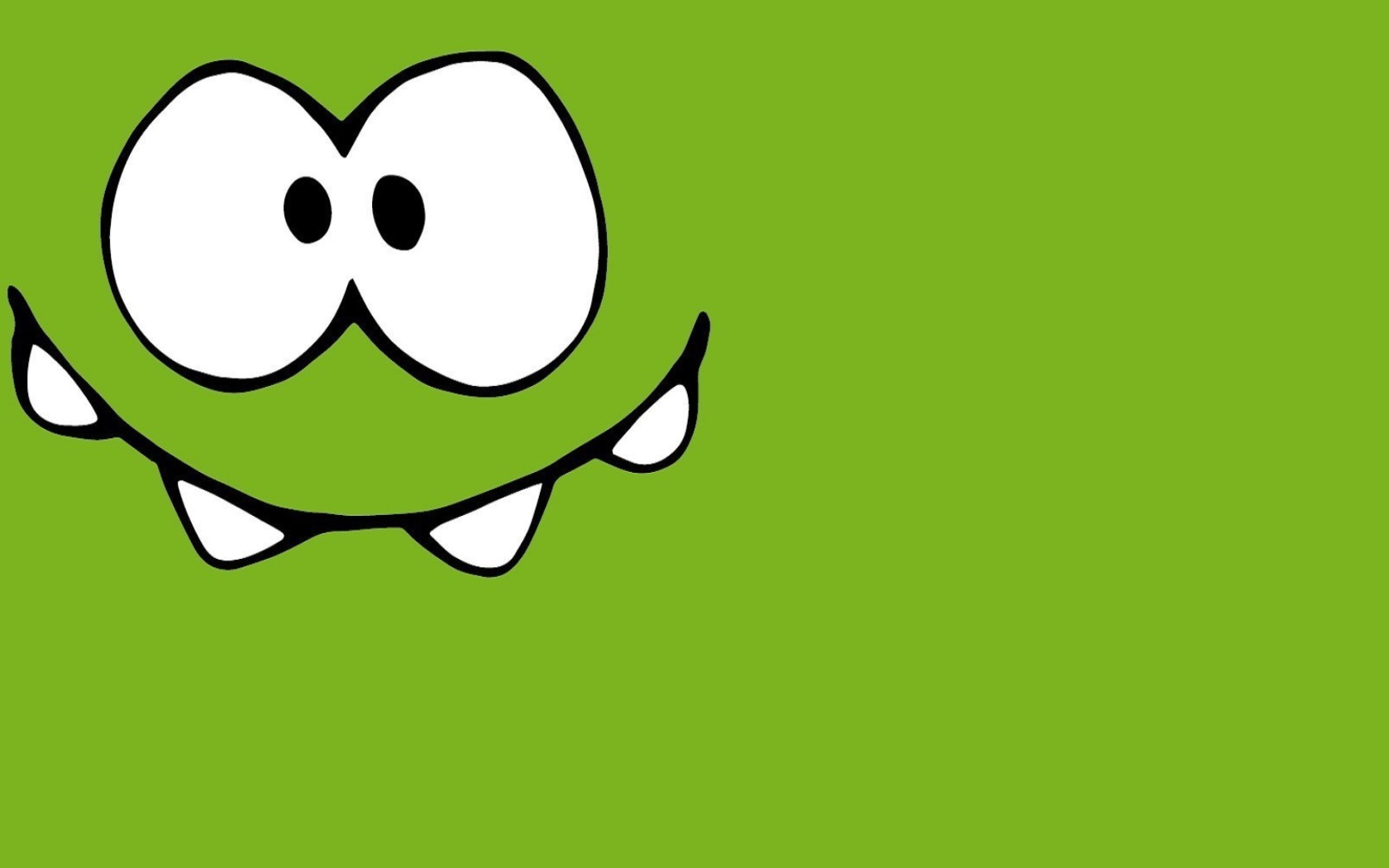 Обои Om Nom from game Cut the Rope 1680x1050