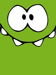 Om Nom from game Cut the Rope wallpaper 240x320