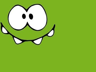 Om Nom from game Cut the Rope wallpaper 320x240