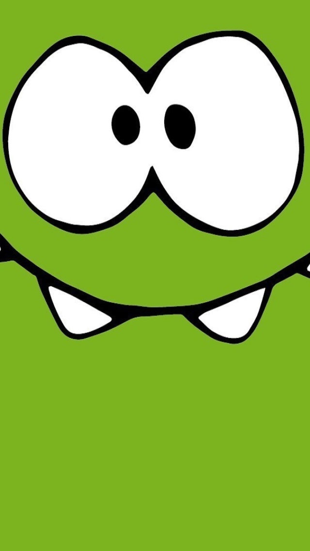 Om Nom from game Cut the Rope wallpaper 640x1136