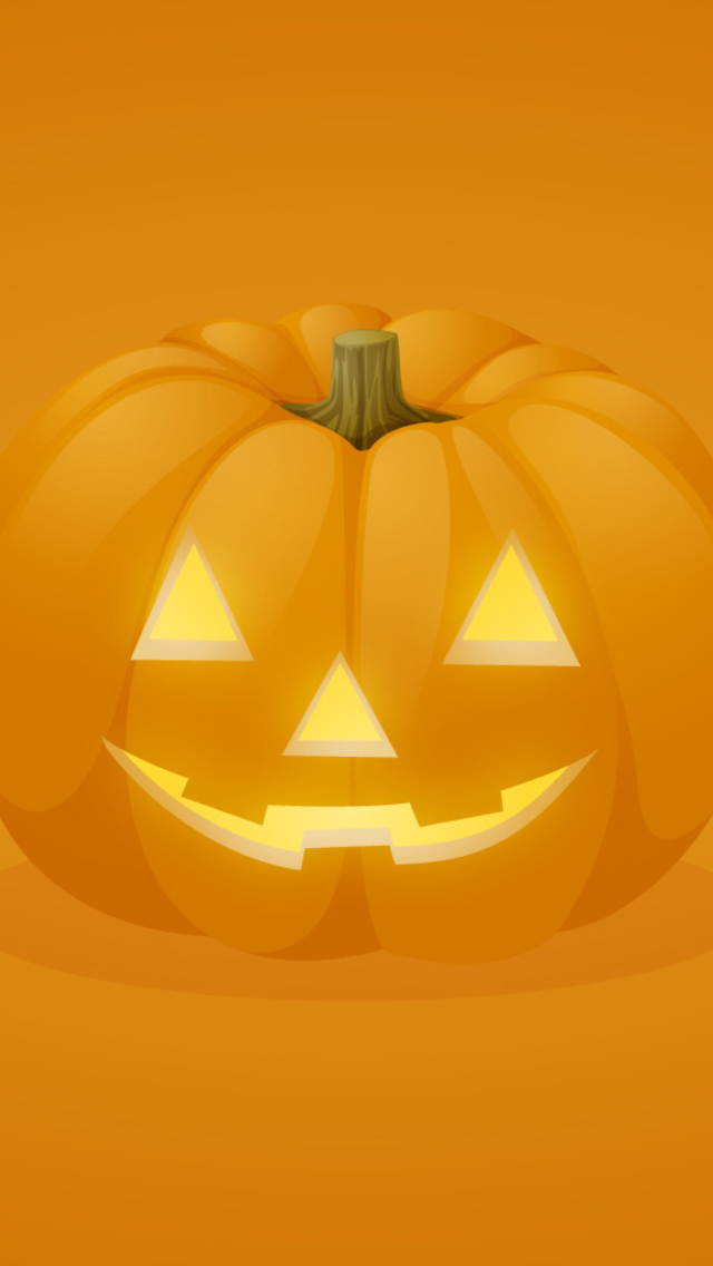 Das Halloween Pumpkin Wallpaper 640x1136