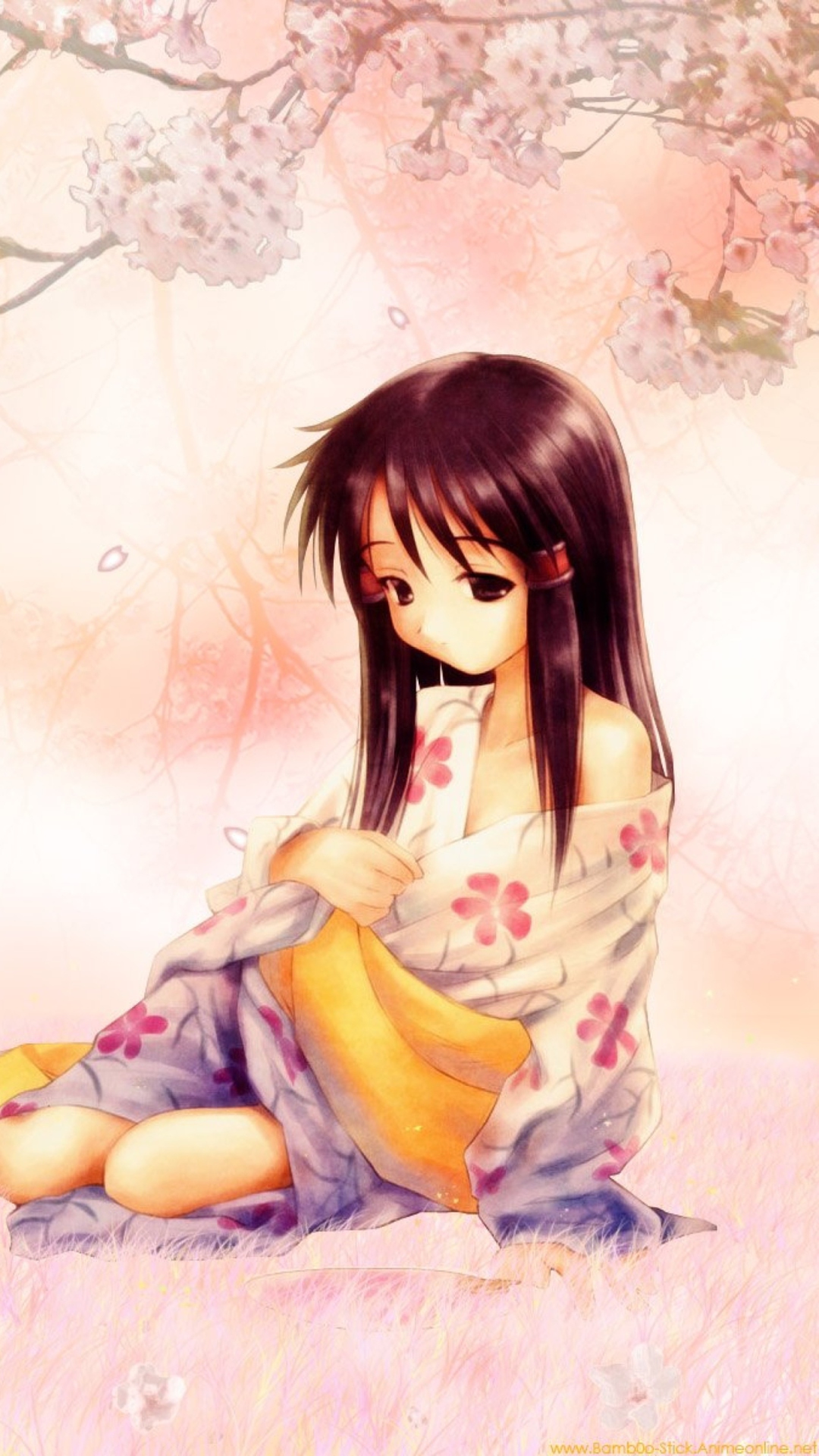 Das Sakura Girl Wallpaper 1080x1920