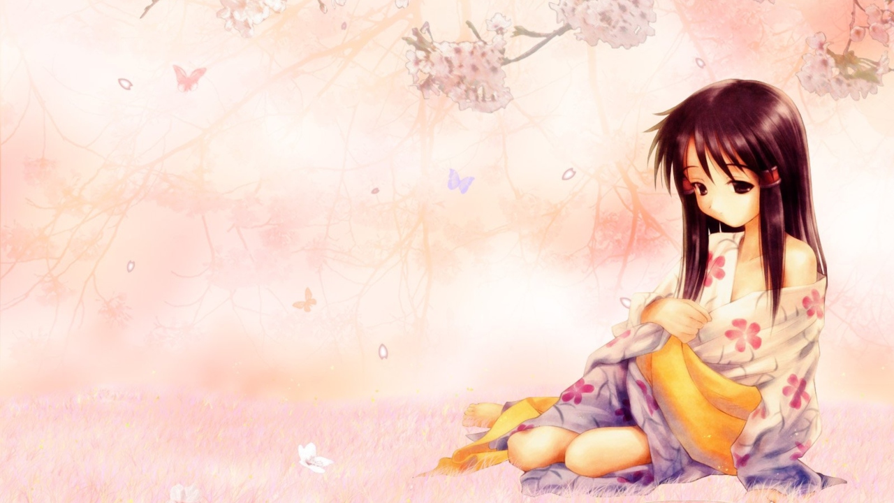 Screenshot №1 pro téma Sakura Girl 1280x720