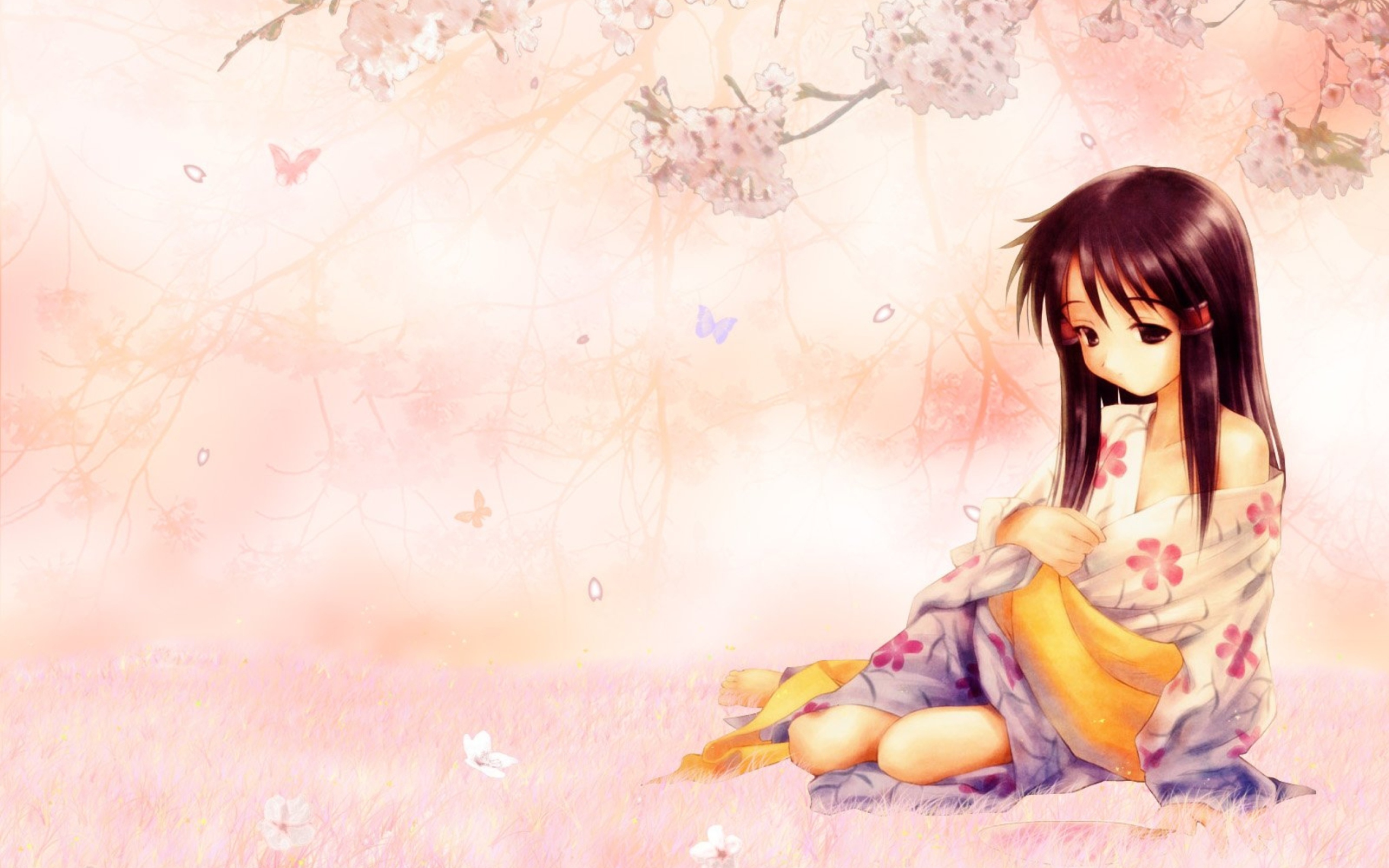 Screenshot №1 pro téma Sakura Girl 2560x1600