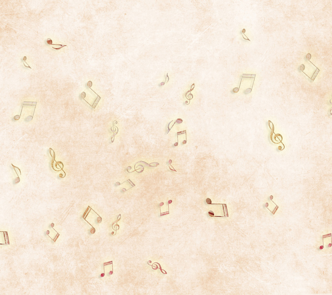 Das Music Notes Wallpaper 1080x960