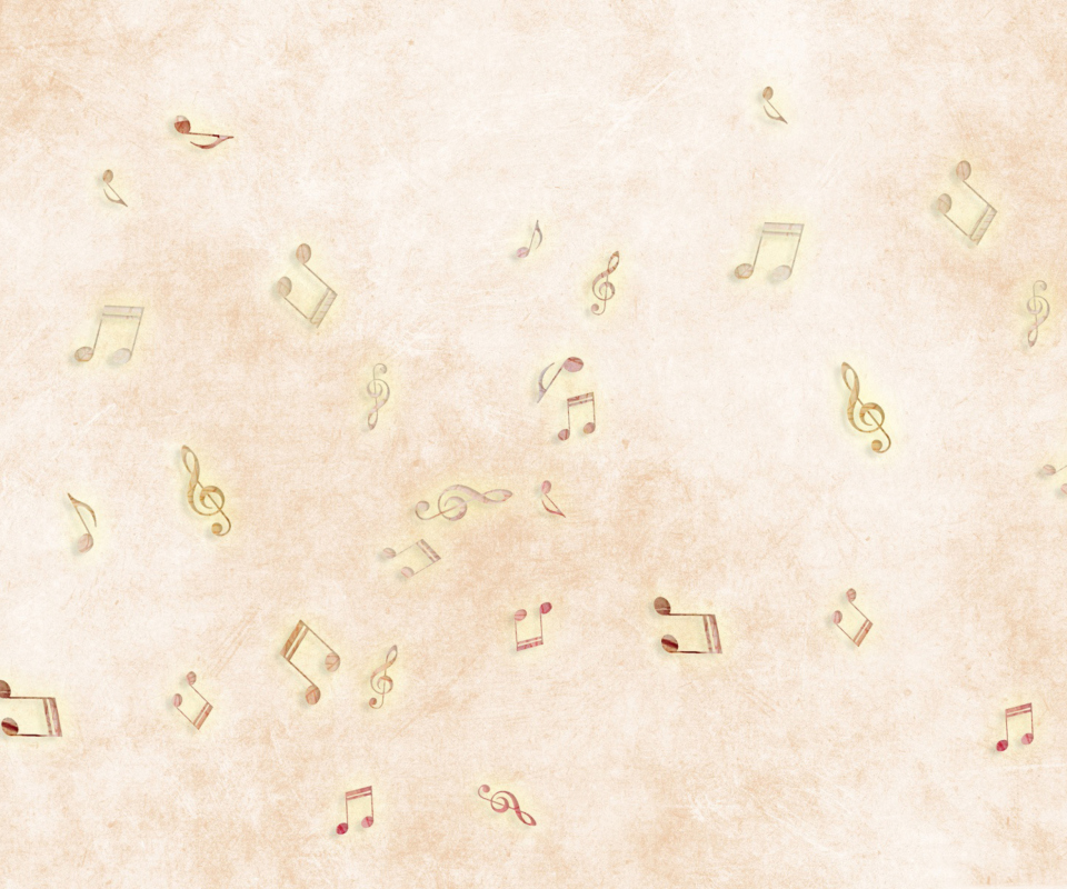 Das Music Notes Wallpaper 960x800