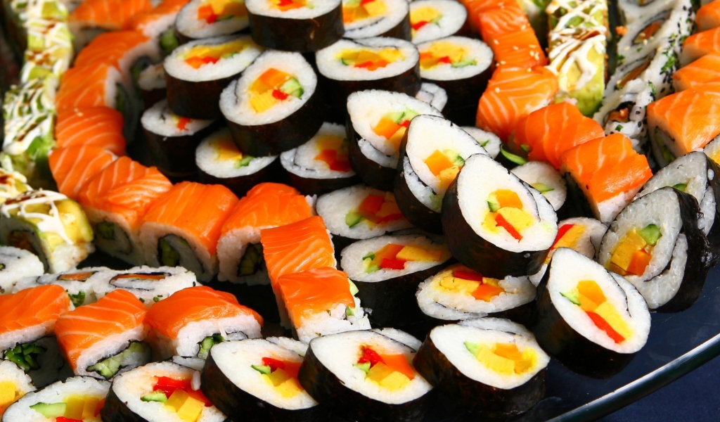 Screenshot №1 pro téma Japanese Sushi Rolls 1024x600