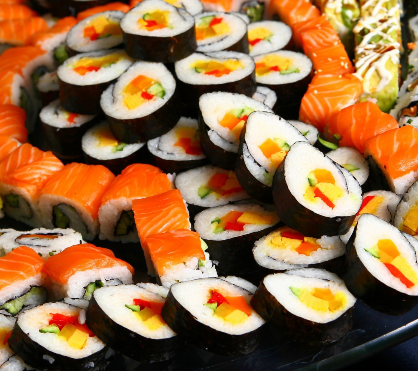 Fondo de pantalla Japanese Sushi Rolls 1440x1280