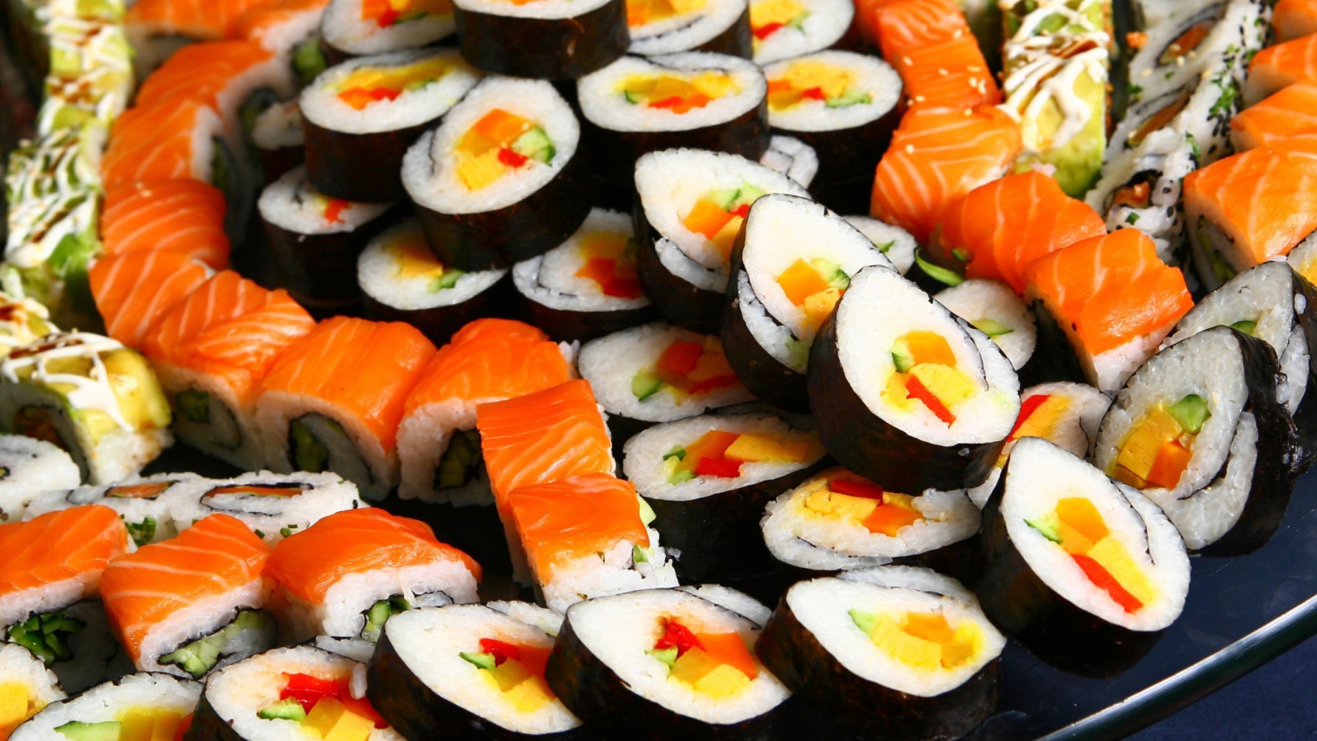 Japanese Sushi Rolls wallpaper 1920x1080