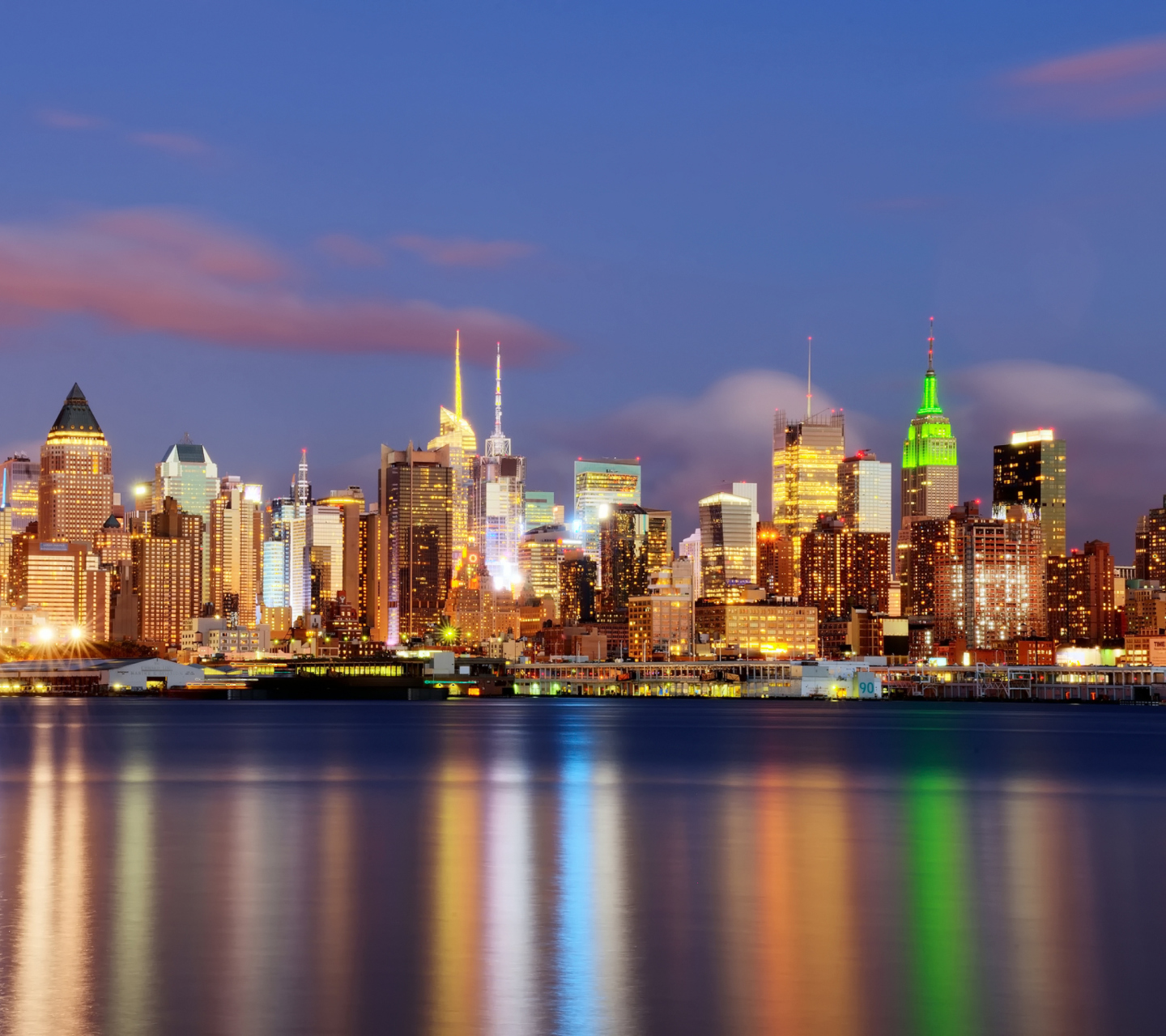 New York Night Scene wallpaper 1440x1280