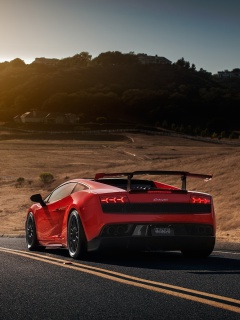 Lamborghini Gallardo LP 570-4 Superleggera wallpaper 240x320