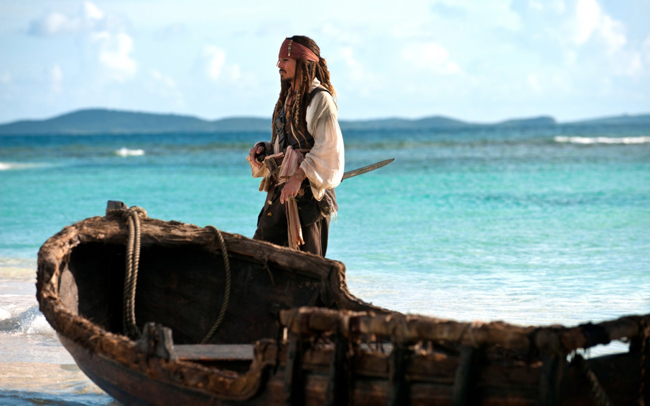 Das Captain Jack Sparrow Wallpaper 1280x800