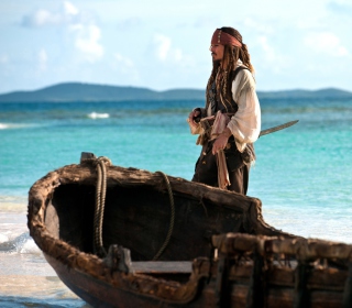 Captain Jack Sparrow sfondi gratuiti per 128x128