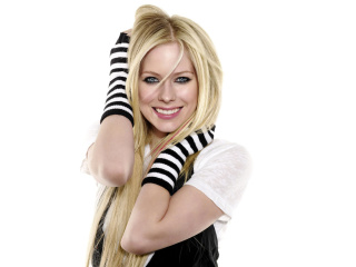 Das Avril Lavigne Poster Wallpaper 320x240