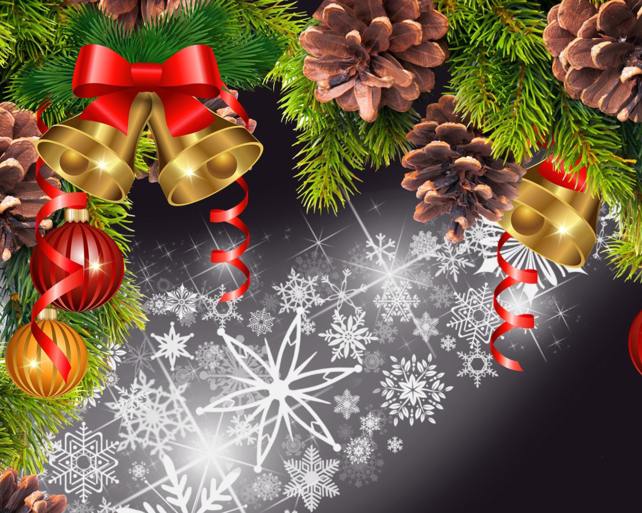 Das Ways to Decorate Your Christmas Tree Wallpaper 1280x1024