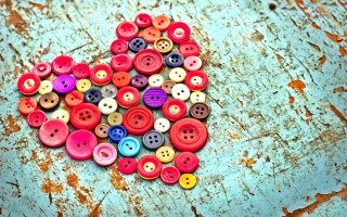Heart of the Buttons - Obrázkek zdarma pro 1152x864