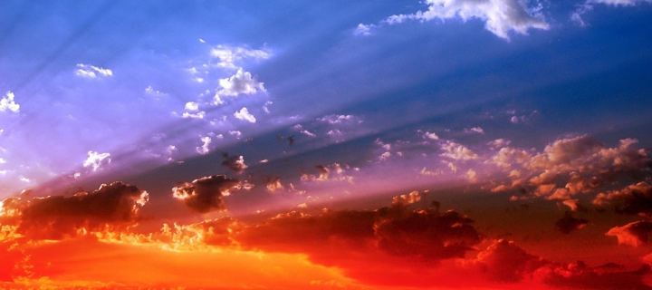 Orange Sunset wallpaper 720x320