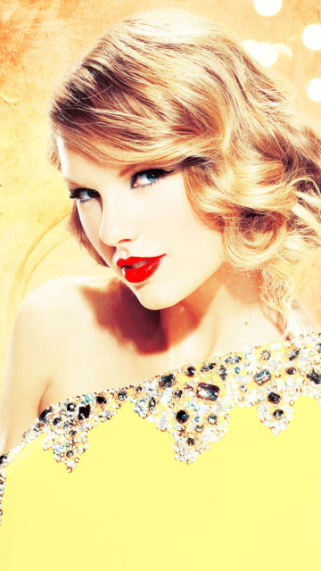 Taylor Swift In Sparkling Dress wallpaper 360x640