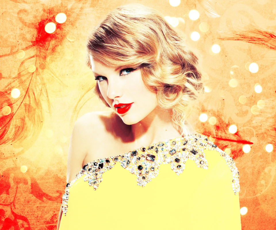 Screenshot №1 pro téma Taylor Swift In Sparkling Dress 960x800