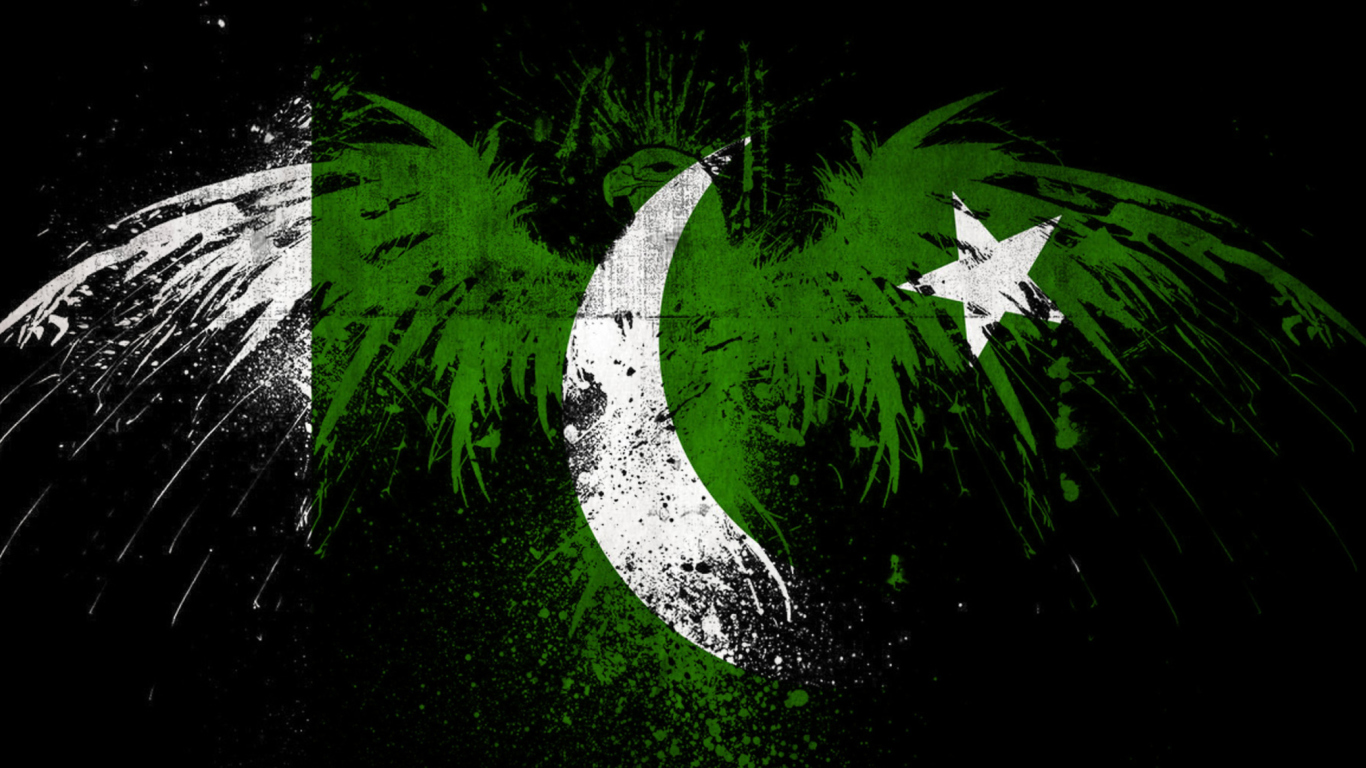 Pakistan Flag wallpaper 1366x768