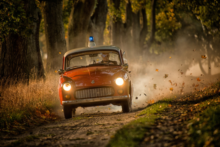 Обои Retro Police Car