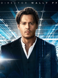 Johnny Depp In Transcendence wallpaper 240x320