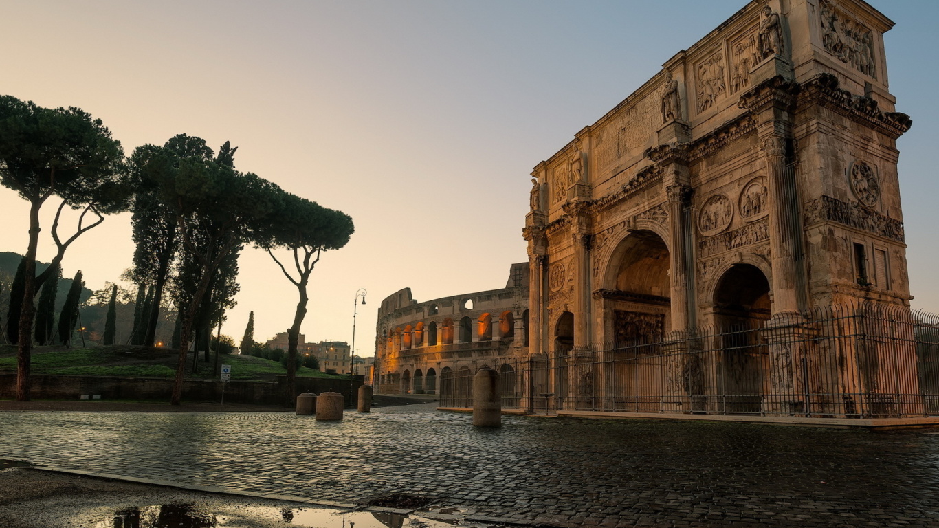 Screenshot №1 pro téma Colosseum ancient architecture 1366x768