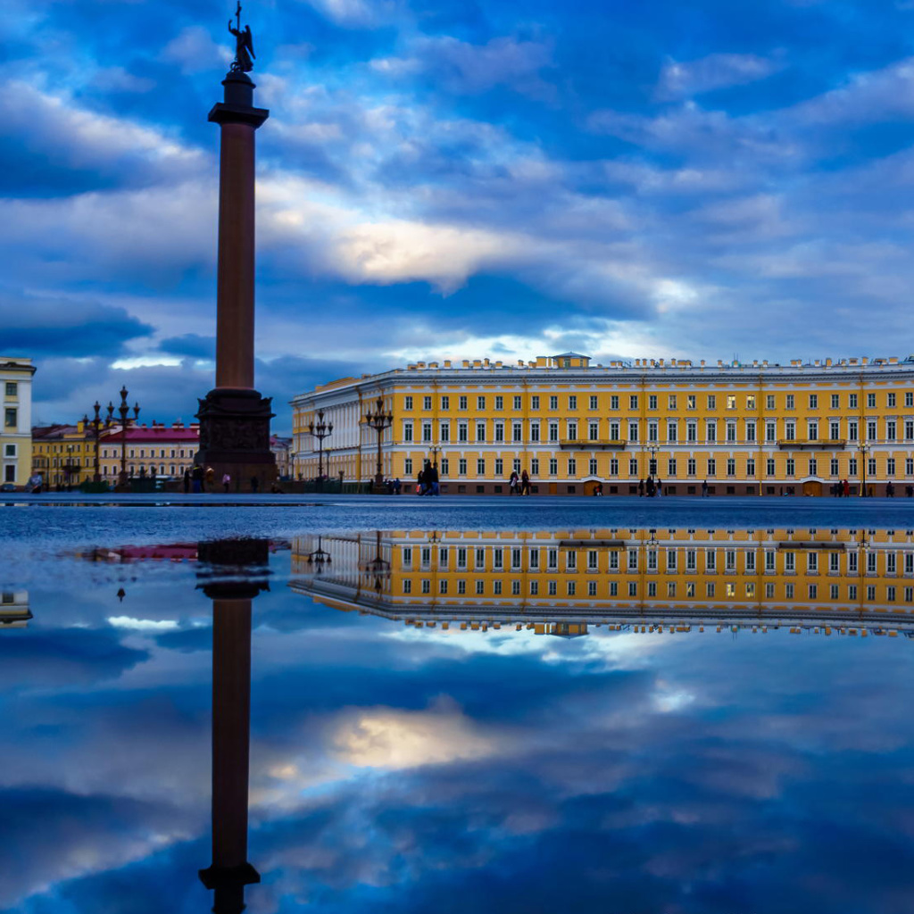 Fondo de pantalla Saint Petersburg, Winter Palace, Alexander Column 1024x1024