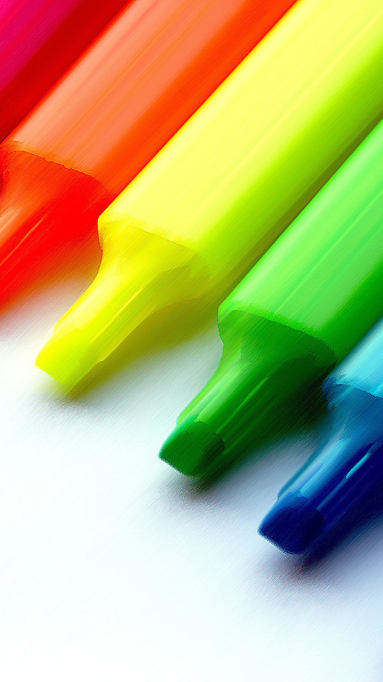 Sfondi Colorful Pens 750x1334