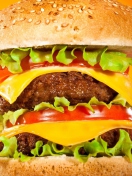 Sfondi Double Cheeseburger 132x176