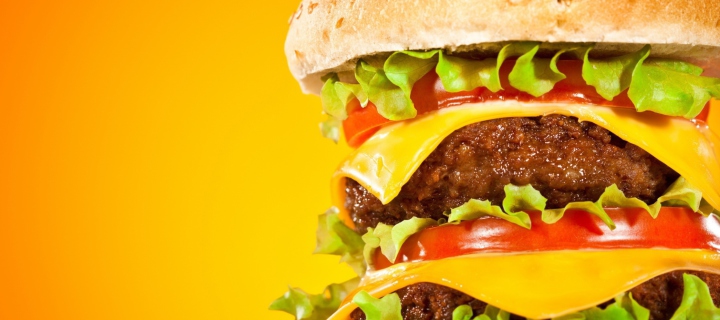 Double Cheeseburger wallpaper 720x320